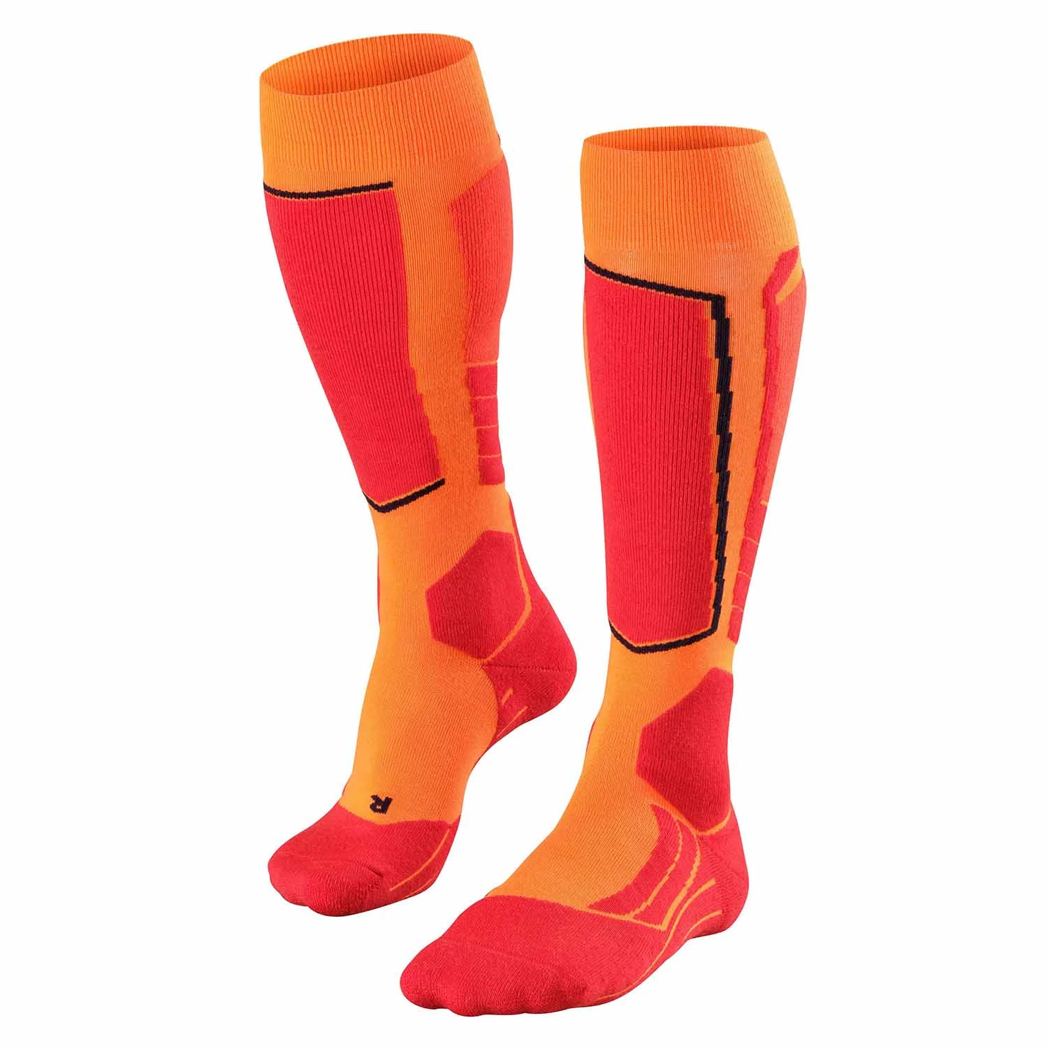 Falke SK2 Mens Ski Sock - Flash Orange 1 Falke SK2 Mens Ski Sock - Flash Orange